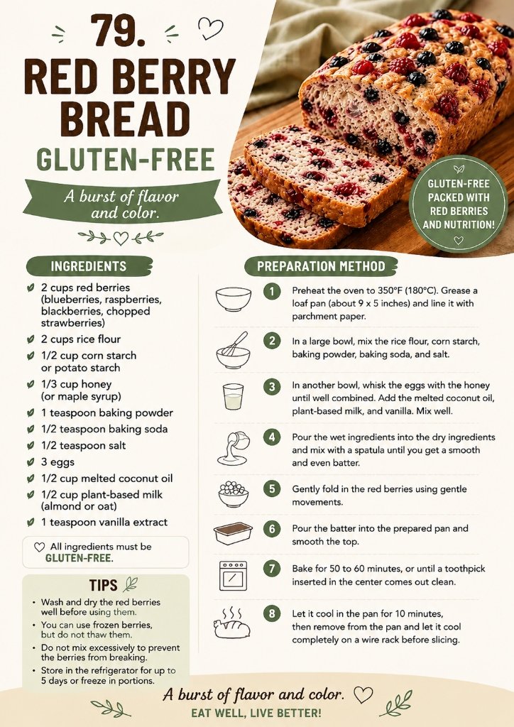 Gluten-Free Red Berry Bread